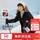 巴拉巴拉童裝兒童羽絨服男女童2025冬季新款中長(cháng)款毛領(lǐng)加厚保暖上衣中大童