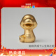 銅師傅 《金韻天成十二生肖》真金鎏鍍銅擺件 裝飾擺件伴手禮物 十二生肖之蛇