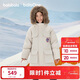 巴拉巴拉童裝兒童羽絨服男女童2025冬季新款中長(cháng)款毛領(lǐng)加厚保暖上衣中大童
