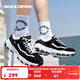斯凱奇（Skechers）奧利奧丨男鞋2026春季新款厚底老爹鞋休閑經(jīng)典熊貓鞋情侶運動(dòng)鞋 【奧利奧款】黑白（男款） 41.5 (265mm) -男腳長(cháng)