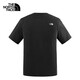 北面（The North Face）北面休閑短袖男女款舒適寬松半袖透氣戶(hù)外休閑運動(dòng)T恤 黑色 3XL