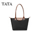 他她（TATA）女包2026夏季新款包商場(chǎng)同款通勤氣質(zhì)簡(jiǎn)約托特包X3577BX6 黑/棕 F