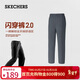 斯凱奇（Skechers）新年禮物2025冬季新品女防風(fēng)長(cháng)褲加絨休閑運動(dòng)褲直筒衛褲P325W133