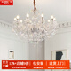 家飾達吊燈客廳法式吊燈現代簡(jiǎn)約客廳水晶吊燈餐廳燈蠟燭臥室燈 8頭φ70*H58CM（配全光譜三色）