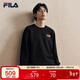 FILA 斐樂(lè )馬上起飛情侶男女套頭衛衣2026春新年款海棠花針織長(cháng)袖上衣