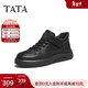 他她（TATA）男鞋2025冬季新款舒適百搭休閑鞋黑色商務(wù)鞋子72Y40DD5 黑色 42