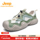 Jeep吉普男女戶(hù)外包頭防撞徒步鞋2025新款秋冬季輕便一腳蹬休閑豆豆鞋 綠色 40 （運動(dòng)鞋碼）