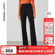 朗姿復古通勤高彈喇叭褲西褲冬季新款職業(yè)氣質(zhì)高腰女士西裝褲長(cháng)褲 黑色2加絨 M