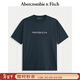 Abercrombie & Fitch美式復古舒適經(jīng)典百搭棉質(zhì)LOGO圓領(lǐng)短袖T恤25秋季男裝175-5430 藏青色 L (180/108A)
