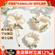 卡瑪倫（KAMALUN）鈴蘭花頭繩女高級感森系皮筋蝴蝶結大腸發(fā)圈小清新頭花頭飾送女友 鈴蘭花發(fā)圈3件套+品牌禮盒