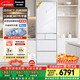 松下（Panasonic）小冰糕387L法式多門(mén)冰箱家用60cm變頻風(fēng)冷無(wú)霜自動(dòng)制冰以舊換新小蠻腰NR-EE40TXB-W【國家補貼】