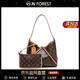 江南森林 JIANGNAN FOREST輕奢包包女包水桶包大容量女士單肩斜挎包通勤腋下子母包生日禮物 咖色【送老婆送女友送媽媽】 精美禮盒