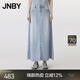 JNBY/江南布衣25夏半身裙萊賽爾牛仔柔軟A型簡(jiǎn)約通勤休閑5P4D14410 958/牛仔淺藍 S