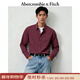 Abercrombie & Fitch【牛津襯衫】小麋鹿圖案修身長(cháng)袖襯衫25秋季男裝125-5225 紫紅色 M (180/100A)