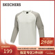 斯凱奇（Skechers）男士秋冬季抗菌寬松長(cháng)袖T恤衫P425M111