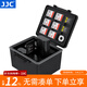 JJC 相機電池盒 收納保護 適用于佳能LP-E6NH尼康EN-EL15C富士NP-W235索尼NP-FZ100 SD/TF卡 儲存卡包 JBC-BAT6