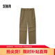 森馬（Semir）休閑褲男冬季情侶寬松直筒工裝褲磨毛抓絨多口袋時(shí)尚101724127202