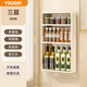 優(yōu)勤（YOUQIN）廚房置物架多功能調料品架子墻上壁掛式油鹽醬醋調味罐收納盒 基礎款-三層無(wú)抽屜