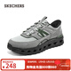 斯凱奇（Skechers）男士戶(hù)外鞋百搭時(shí)尚休閑鞋237647 灰色/薄荷綠/GYGR 43