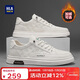 海瀾之家HLA男鞋小白鞋男士秋冬舒適輕便板鞋男運動(dòng)休閑鞋男 0473 米色42