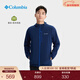 Columbia哥倫比亞戶(hù)外男子拒水干爽軟殼衣徒步運動(dòng)連帽外套AE0015 465 遠山藍 XL (185/104A)