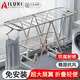 AILUKI日本折疊晾衣架落地陽(yáng)臺免安裝簡(jiǎn)易不銹鋼移動(dòng)涼衣架家用曬被子 【經(jīng)典款】加厚大雙層1.6米 可曬大被子+雙層晾曬 大
