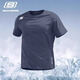 斯凱奇（Skechers）夏季冰絲速干短袖t恤男士簡(jiǎn)約休閑服跑步體恤透氣半袖健身上衣 -026R奧德賽灰【冰絲速干】 XL (180)