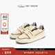 FOOT INDUSTRY 足下工業(yè)「品牌經(jīng)典」90s滑板鞋運動(dòng)休閑復古訓練板鞋男女百搭 米白/黑色 41