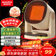 澳柯瑪（AUCMA）石墨烯暖風(fēng)機/循環(huán)暖房機/電暖器/電暖氣/工位取暖電器/辦公室桌面電暖風(fēng)烤火爐暖腳器熱風(fēng)機R906