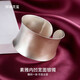 祥瑞靈璽內凹弧形開(kāi)口手鐲女寬面年輕銀飾品小眾潮時(shí)尚9999足銀鐲子 素雅內凹銀手鐲 約50克