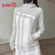 班尼路（Baleno）收腰連帽衛衣外套女2025年春秋季潮流時(shí)尚舒適親膚校園風(fēng)上衣開(kāi)衫