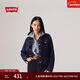 Levi's李維斯女士美式懷舊復古巴恩風(fēng)時(shí)尚深藍顯瘦牛仔夾克外套 深牛仔色 L