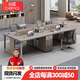 創(chuàng  )圣職員辦公桌椅組合簡(jiǎn)約現代2/4人創(chuàng  )意員工四人位辦公室工位辦公桌