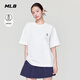 MLB官方 男女同款休閑寬松時(shí)尚經(jīng)典百搭防曬T恤26春季新款TSB02 波士頓紅襪隊/奶油色 S