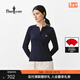 比音勒芬【棉感針織】2025秋季新款女士四?？塾H膚舒彈肌理感長(cháng)袖針織衫 25藏青色 M （95）
