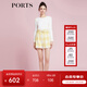 PORTS寶姿商場(chǎng)同款早春新款女裝維希格紋短褲SD8P015PFQ079 柔和黃 XS (2)