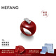 HEFANG何方珠寶幸運蘋(píng)果戒指手飾女士輕奢高級感生日新年禮物送女友 紅色 12#
