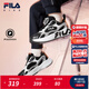 斐樂(lè )FILA 兒童童鞋跑步鞋2025年冬季新款男女小童旋鈕扣運動(dòng)鞋子 黑/太空銀-BS 32