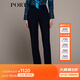 PORTS寶姿秋冬新品女裝中腳口長(cháng)褲LM9P100NWF061 丈青 M (6)