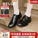 百麗（Belle）阿秋同款時(shí)光旅人樂(lè )福鞋女商場(chǎng)款質(zhì)感通勤單鞋E1F1DAM6 黑色 36