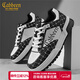 卡賓鞋子男鞋春季新款黑白熊貓配色休閑鞋百搭厚底增高運動(dòng)板鞋男潮鞋 黑白 41 【標準皮鞋尺碼】