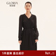 歌莉婭（GOELIA）Gloria/歌莉婭   三醋酸拼接連衣裙  1A7L4K680 00B黑色 M