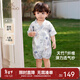 英氏（YEEHOO）嬰兒衣服夏季竹纖維透氣短袖男女童寶寶連體衣包屁衣2025新款爬服 原野游蹤 66cm （建議3-6個(gè)月）