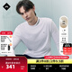 金林德伯格（J.Lindeberg）商場(chǎng)同款秋季新款刺繡LOGO半高領(lǐng)打底衫長(cháng)袖T恤男士 N35熾光白2.0 M