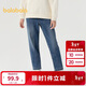 巴拉巴拉女童褲子冬加絨牛仔長(cháng)褲兒童舒適蘿卜褲24108012