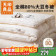 無(wú)印良品A類(lèi)全棉面料 80%大豆秋冬被春秋棉被芯200*230cm 6斤