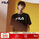 FILA 斐樂(lè )官方情侶短袖T恤2025夏季經(jīng)典LOGO圓領(lǐng)純棉寬松上衣