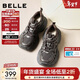 百麗（Belle）星河軌跡機能風(fēng)老爹鞋女2026春新厚底增高運動(dòng)休閑鞋B2199AM6A 復古灰 37