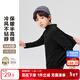 左西男童半高領(lǐng)兒童打底衫2025新款男孩內搭冬裝長(cháng)袖T恤 黑色 130