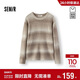森馬（Semir）商場(chǎng)同款|毛衫男冬漸變條紋針織衫2025復古圓領(lǐng)毛衣101725107111